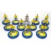Subbuteo Andrew Table Soccer Alexandra Yellow kit on WSB Professional bases